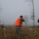 Bird Hunter in woods